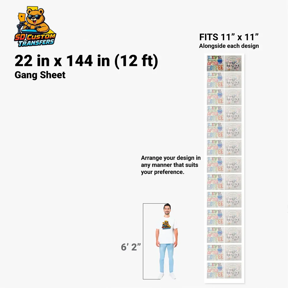 BUILD YOUR OWN GANG SHEET
