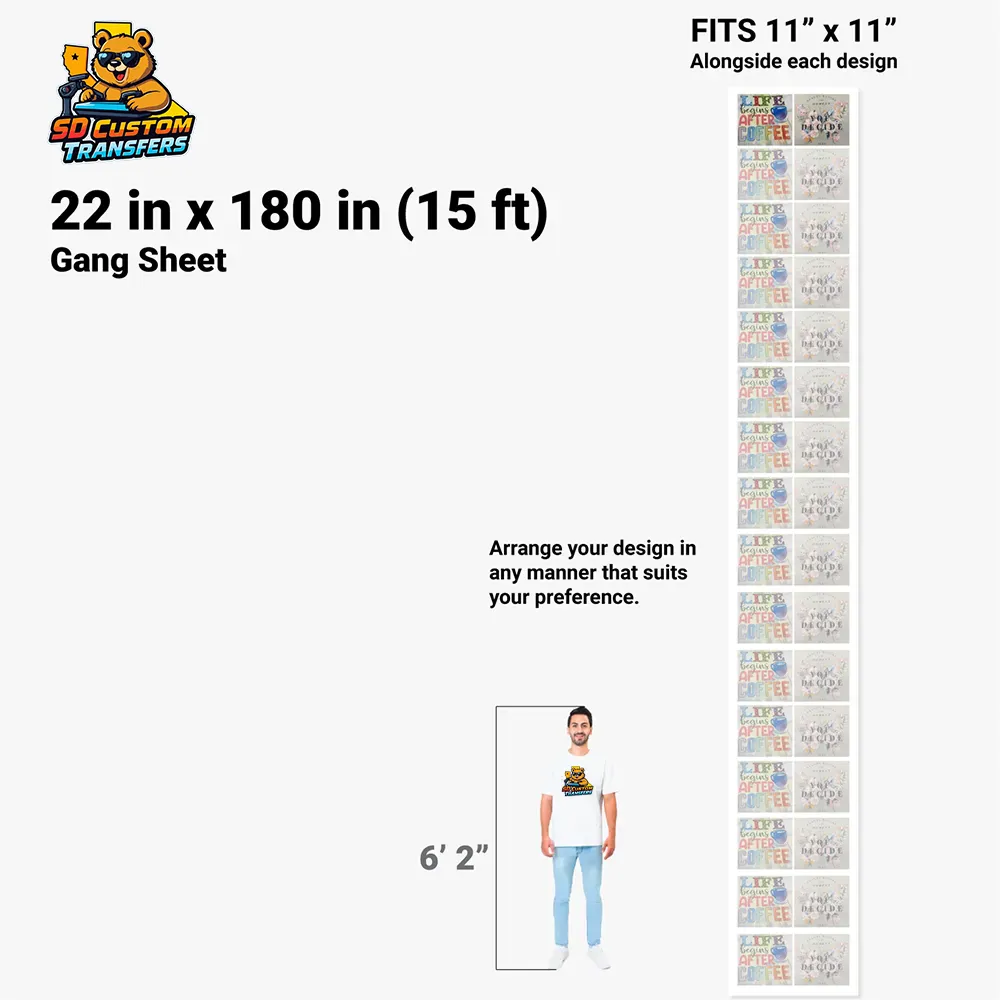 BUILD YOUR OWN GANG SHEET