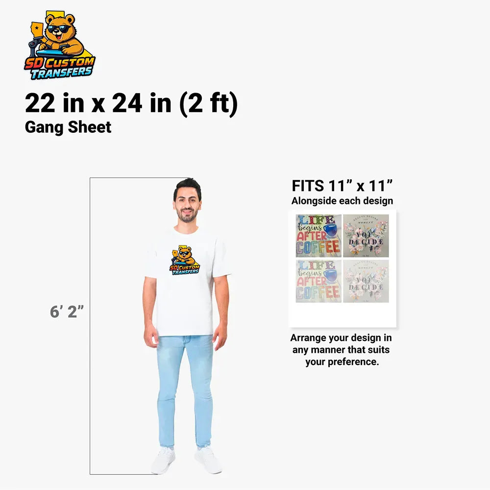 BUILD YOUR OWN GANG SHEET