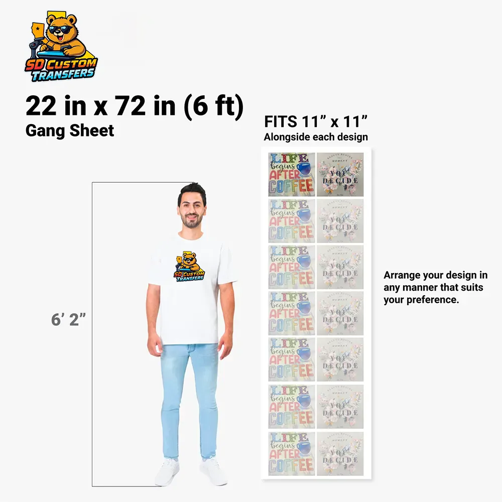 BUILD YOUR OWN GANG SHEET