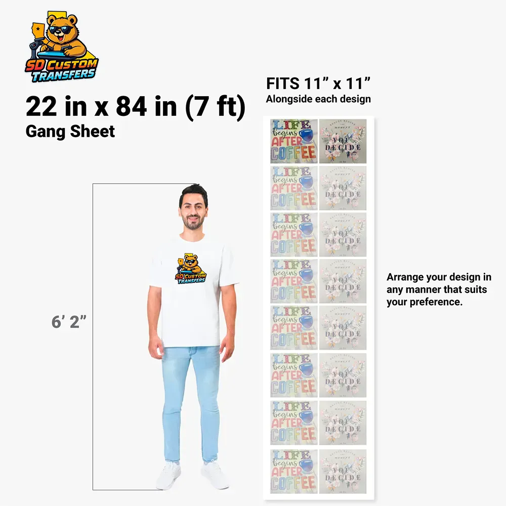 BUILD YOUR OWN GANG SHEET
