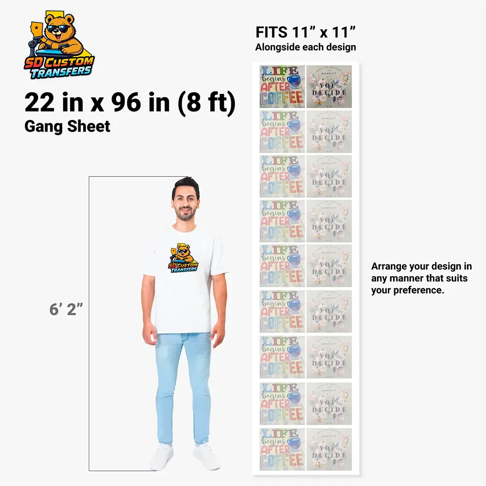 BUILD YOUR OWN GANG SHEET