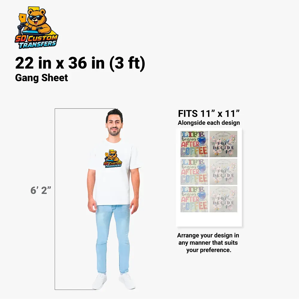 22" X 36" Digital Transfer Film