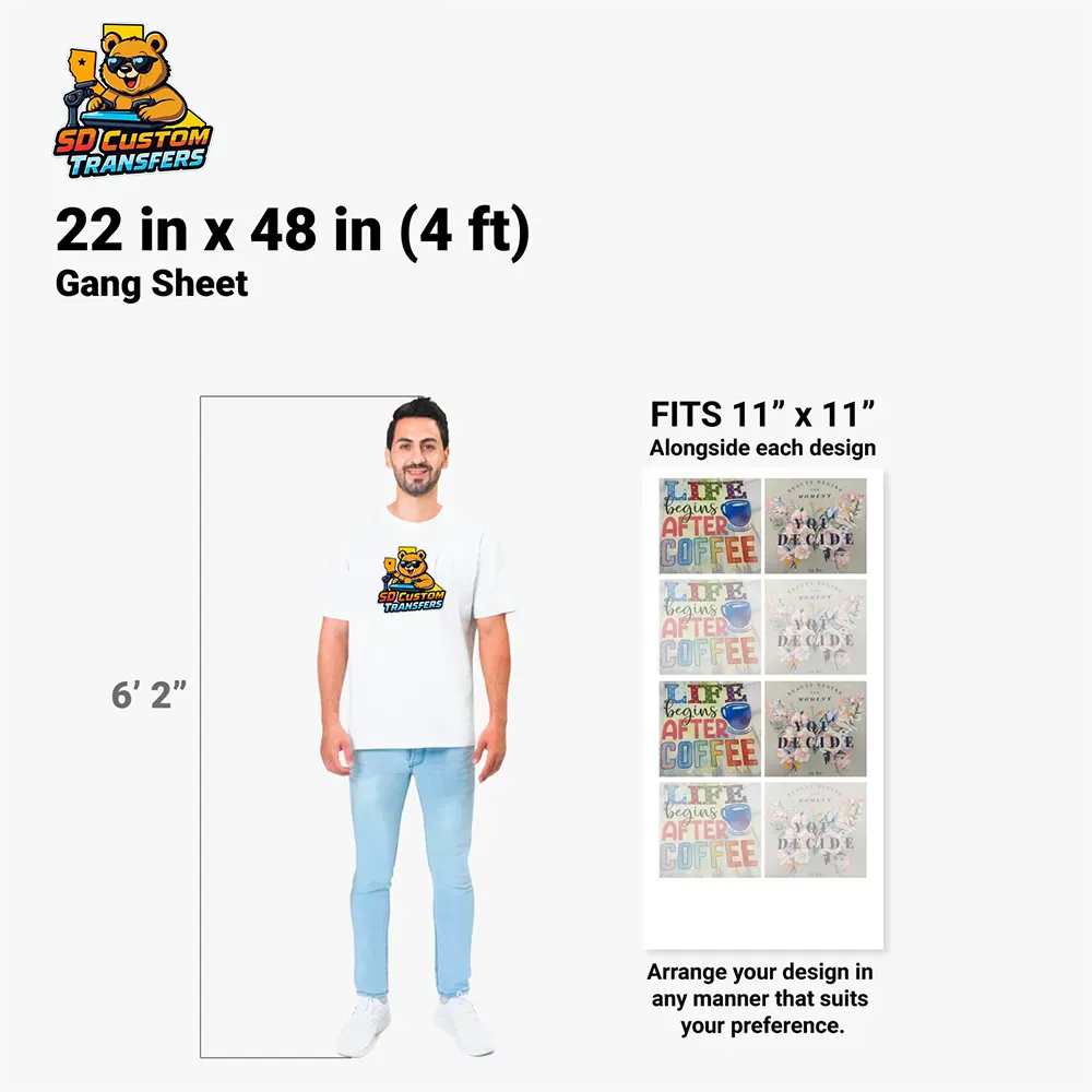BUILD YOUR OWN GANG SHEET