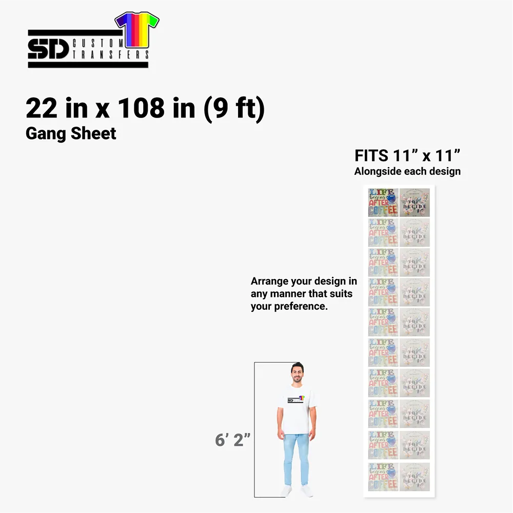 BUILD YOUR OWN GANG SHEET