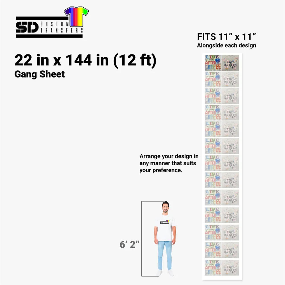 BUILD YOUR OWN GANG SHEET