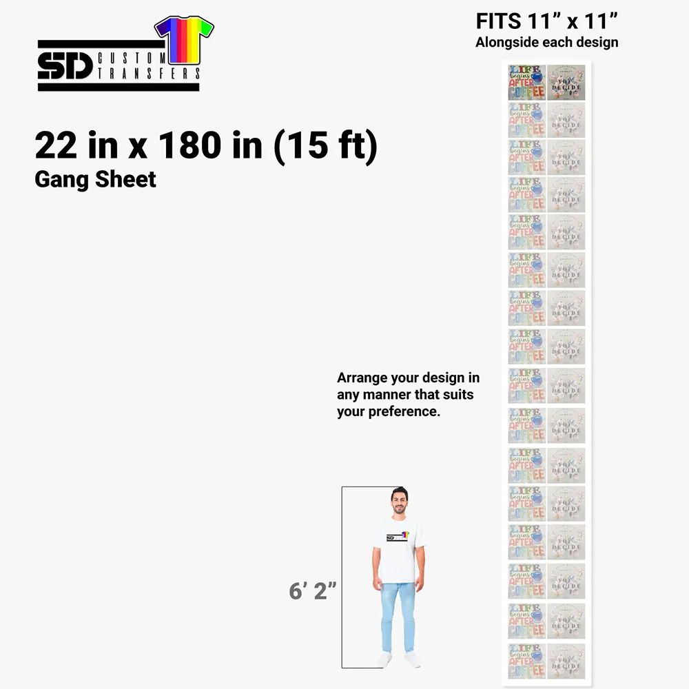 BUILD YOUR OWN GANG SHEET